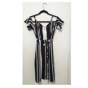 Cotton On Off the Shoulder Striped Dress